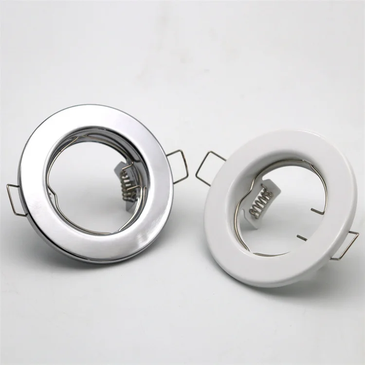 Trimless Led Spot Recessed Lamp Spotlight Fixture Die-Casting Alu Round Recessed Aluminum Metal Mr16 Gu10 G5.3 light housing