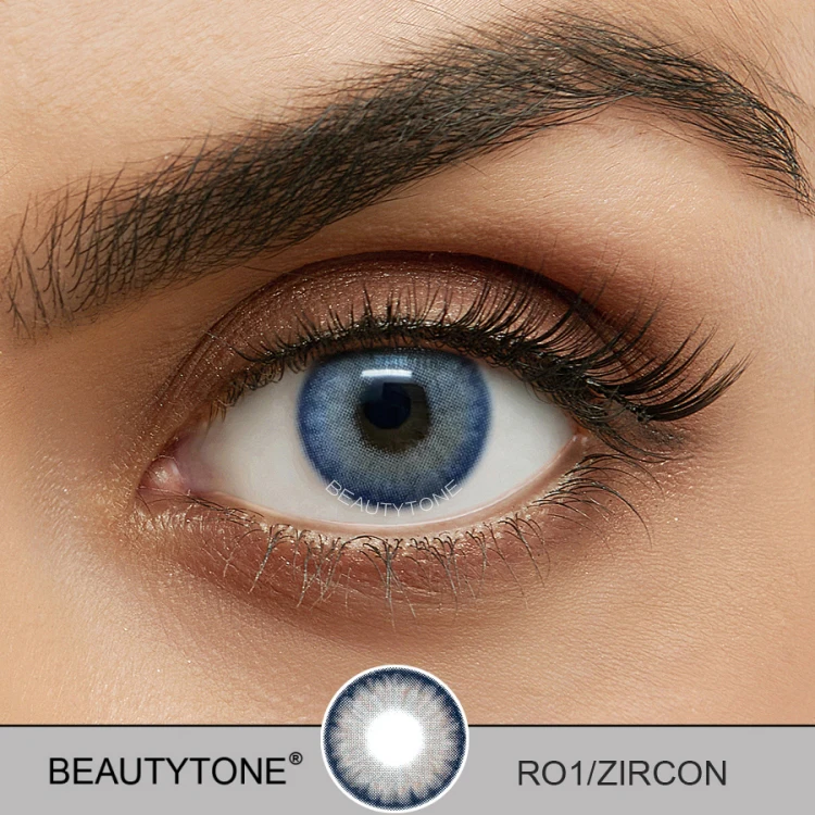 Бренд BeautyTone контактные линзы розового и коричневого цвета с розмарином оптовая продажа заводская цена дешевые косметические для