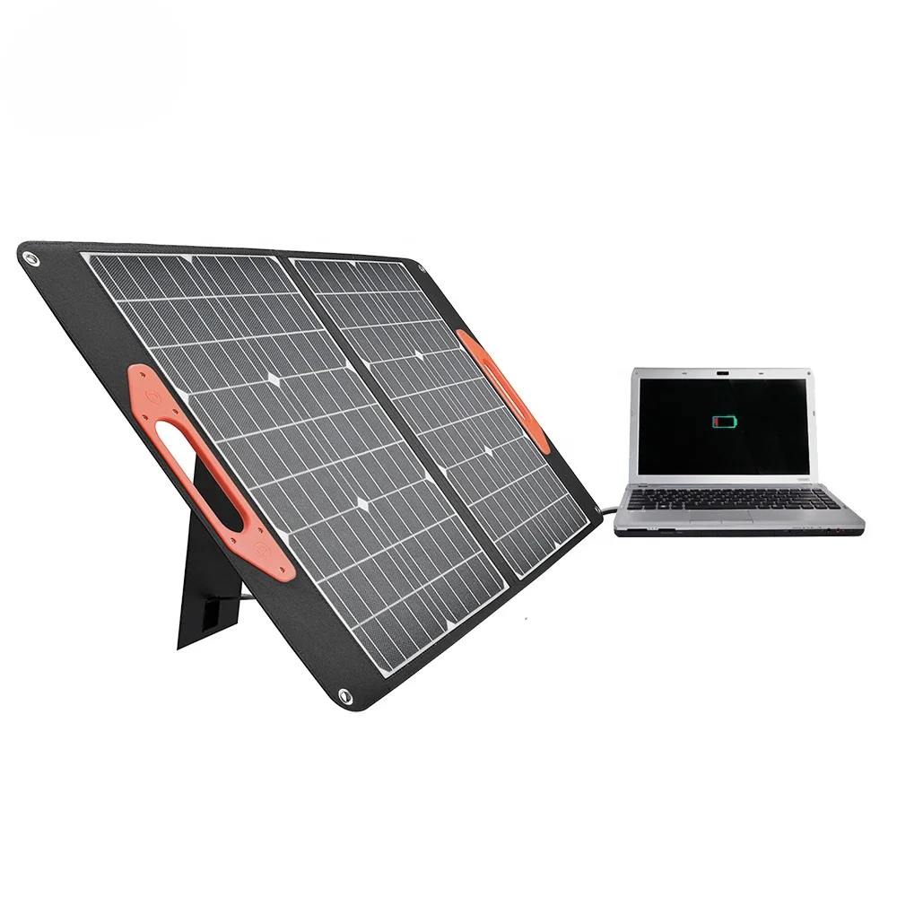 Cargadores Para Laptops Pannelli Solare 100W USB type C portable Solar Pannello Foldable PV Panel Charger For Notebook Battery
