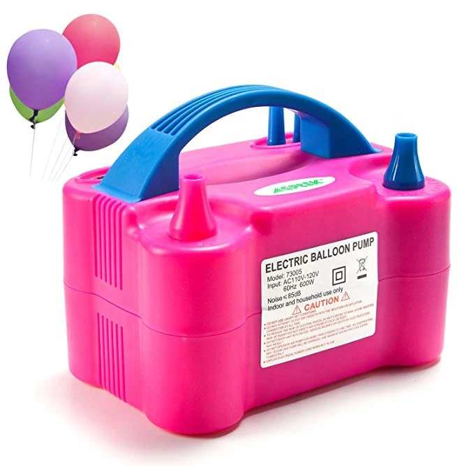 Electric Inflator Balloon Blower Helium Home Automatic Inflatable Pump Portable Tool Double-hole Balloons air Inflator