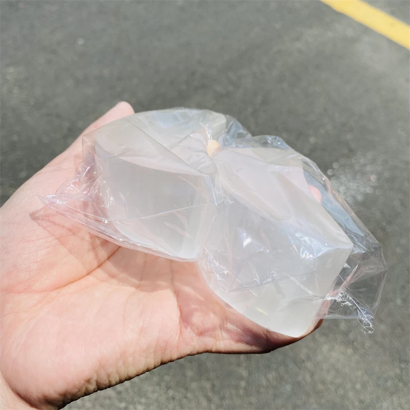 Wholesale in bulk High Quality Natural gemstone Crystal bowls that Polished selenite moon-shaped bowl for Ready to Ship on sale