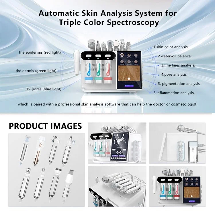 Professional 7 IN1 hydro Beauty Dermabrasion CE FCC Micro Bubble Best Acne Skin Care Hydro Facial Machine Manufacturer