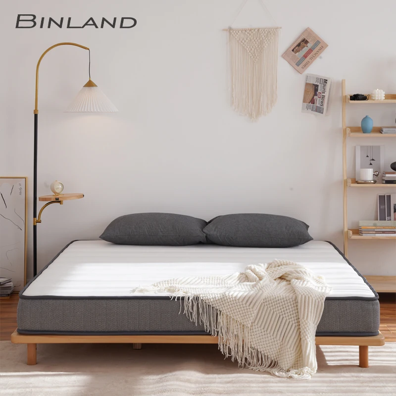 Fireproof UK standard comfortable bed soft bonnell Spring mattress gel memory foam cheap price