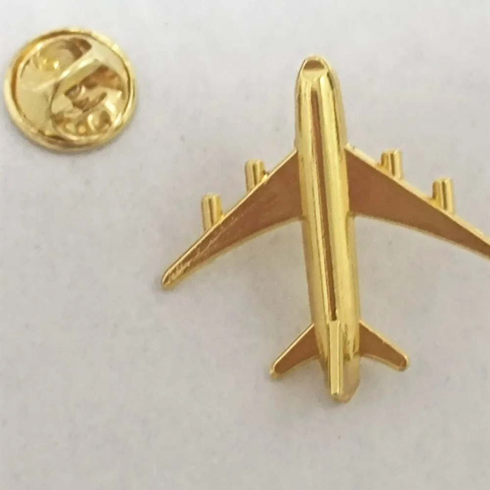 Aviation Gifts Garment Decoration Metal Badge Custom Alloy Metal Boeing Airplane Lapel Pin
