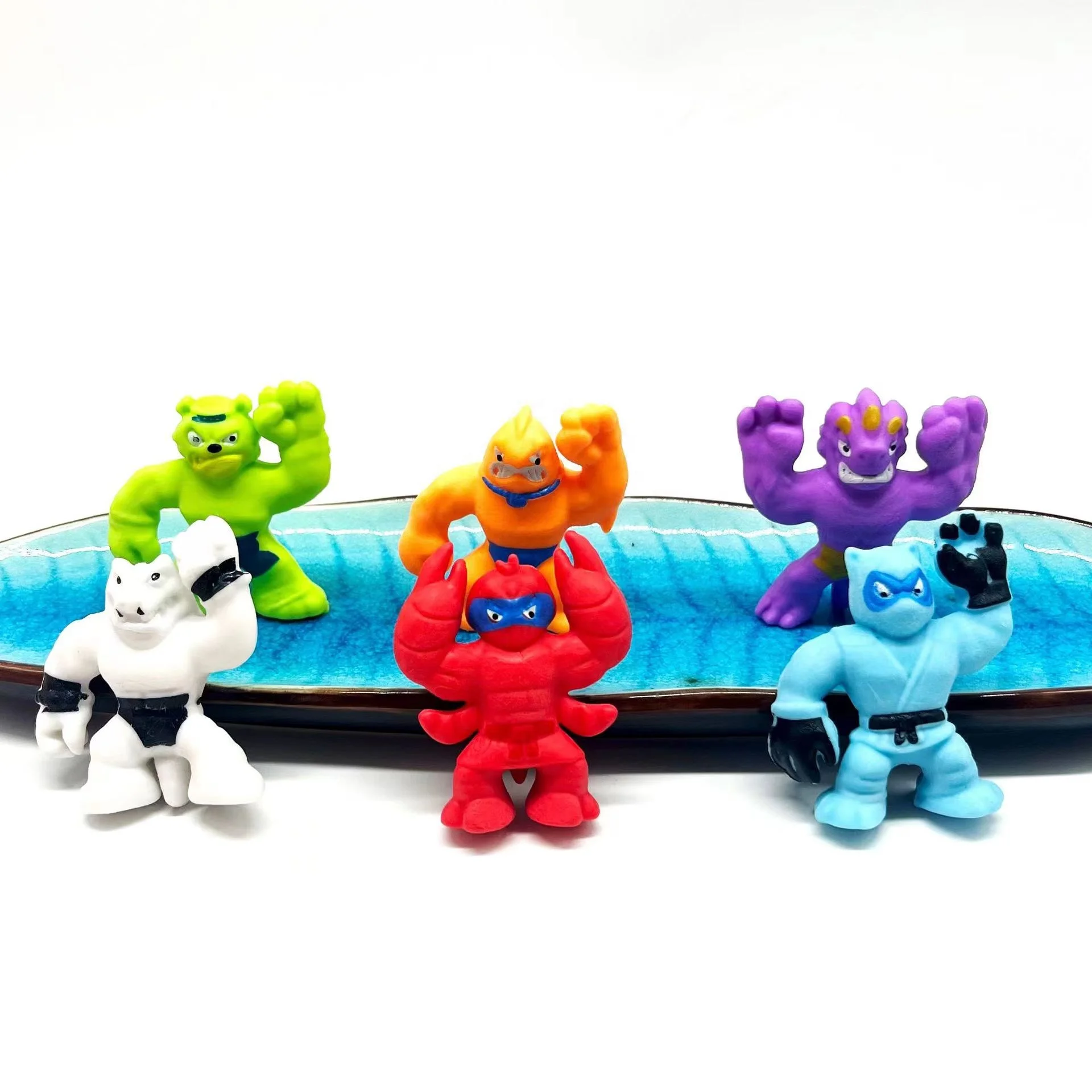 hot sale new style cute cartoon mini figure monster toys models random soft action figures kids mini capsule toys
