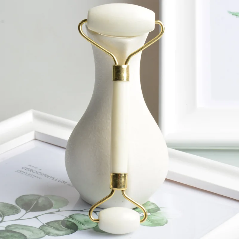 High Quality Jade Roller Facial Massager For Neck And Face White Jade Roller For Home Use