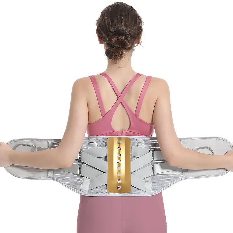 Boer Breathable Mesh Magnetic Steel Plate Support Medical Waist Belt Lumbar Lower Back Brace