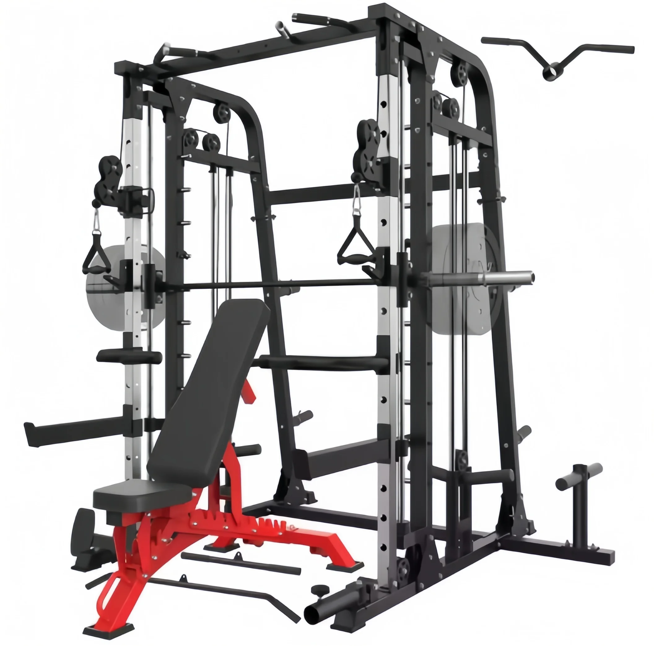 Commercial Squat Rack Strength Training Smith Machine Multi Functional Gym Equipment Multi-function Machine
