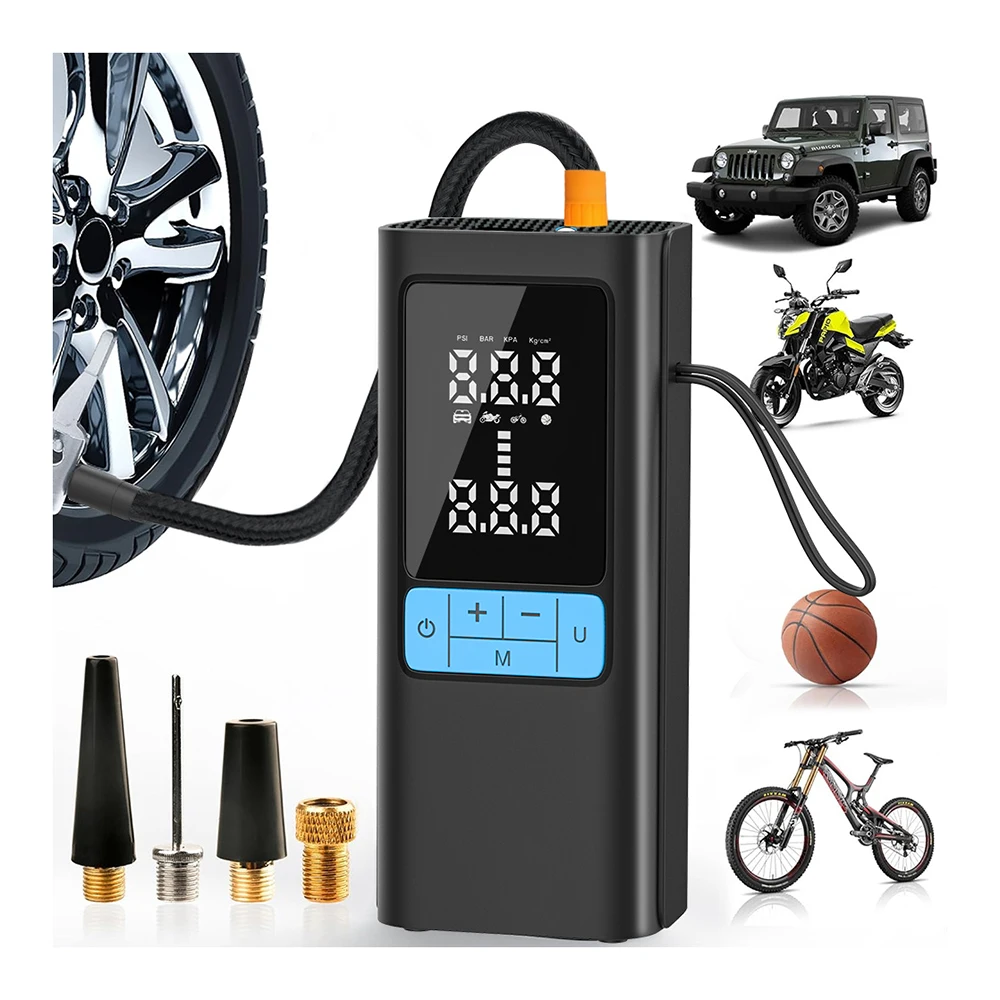 Wholesale Portable Intelligent Air Tire Inflator Automatic Car Air Compressor 12V Digital Mini Electric Air Pump For Car Outdoor