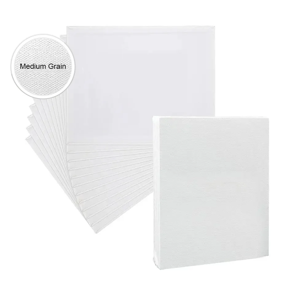 Good Quality Canvas Panels 100% Cotton Artist Painting Canvas School Studio Drawing Tool Educational Coloring