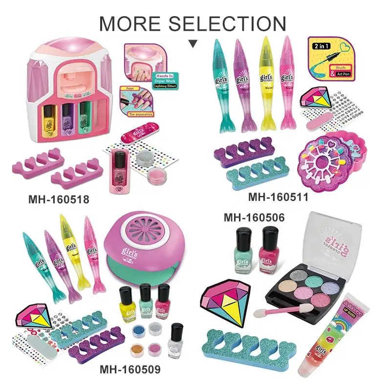 New Beauty Set Girls Makeup Dress Up Games DIY Hand Rope Rainbow Rope Toy Bracelet Making Machine for Kids