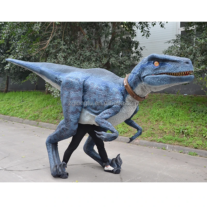 Animatronic Mechanical Robotic Hidden Legs Allosaurus Raptor Dinosaur Costume For Sale