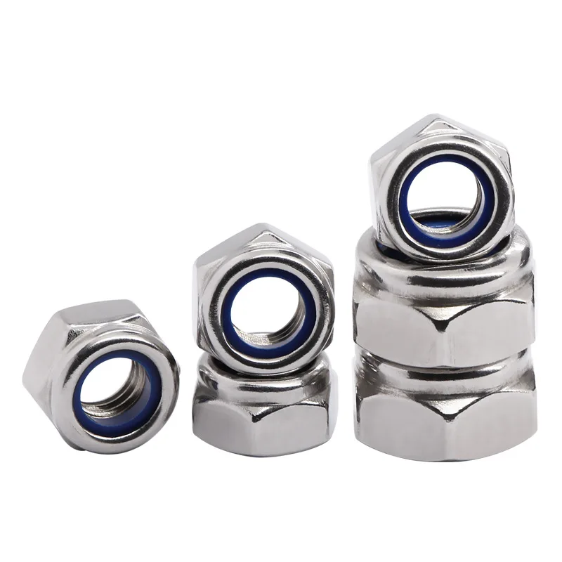 Factory Supply High Quality Nylon Insert Lock Nuts Wholesale Fastener Stainless Steel Carbon Steel