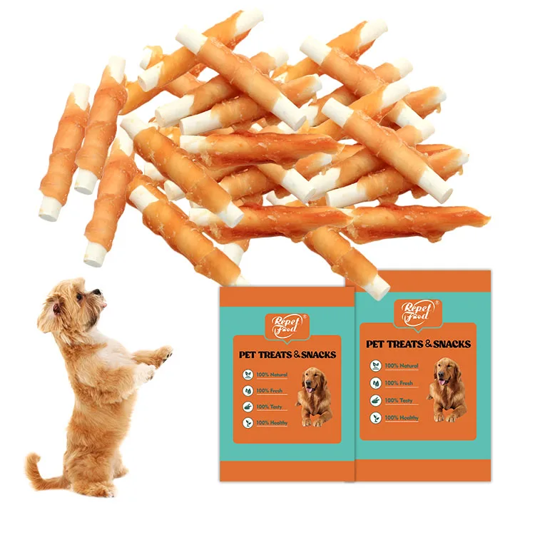 Hot Sale Healthy bones rawhide pressed wrapped meats mini rawhide pressed bones with chicken