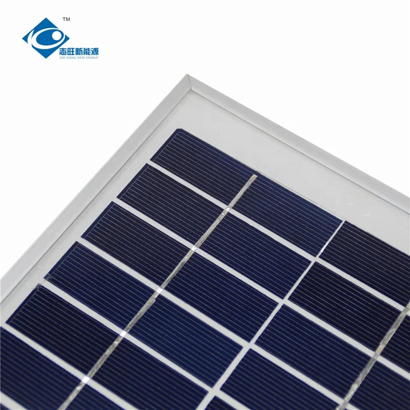 New Innovative ZW-5W-9V Glass Laminated Photovoltaic Solar Panel 5W 9V Portable Solar Battery Charger