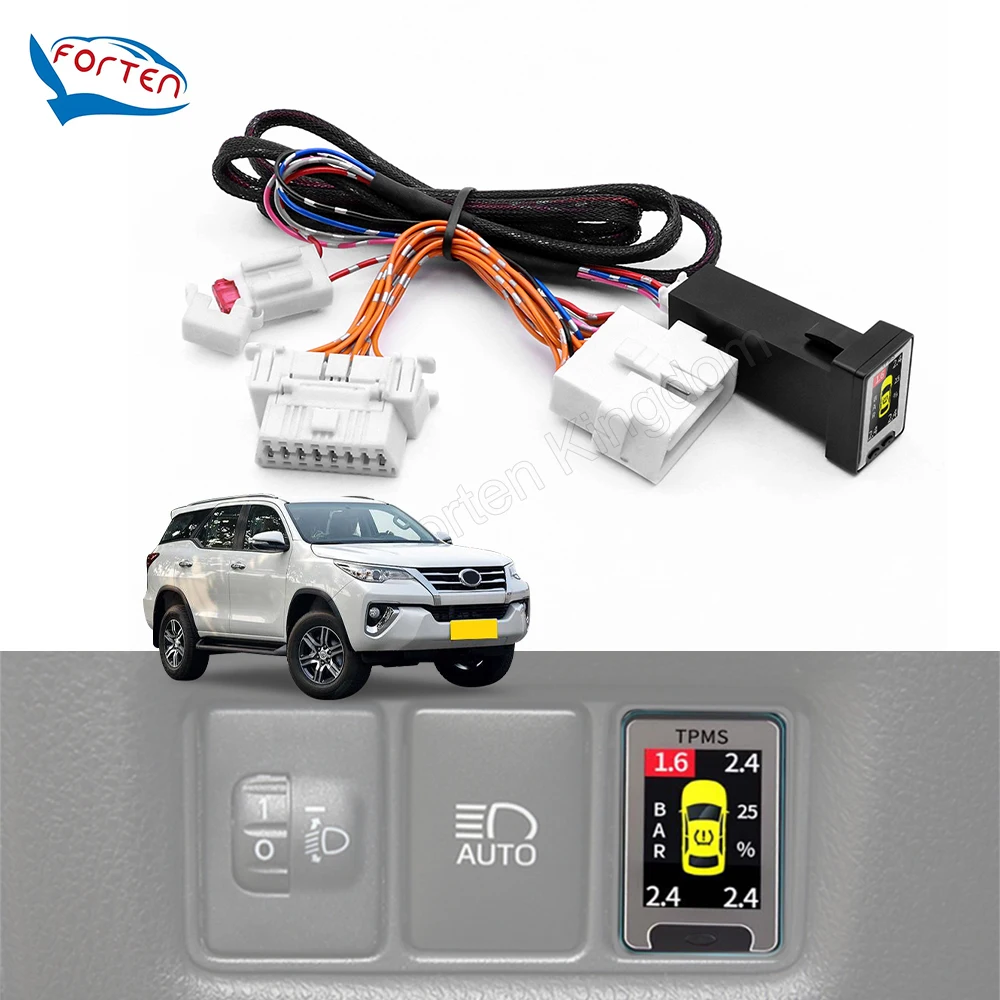 OBD ЖК-дисплей TPMS Тип системы контроля давления в шинах для Toyota Fortuner 2016-2019