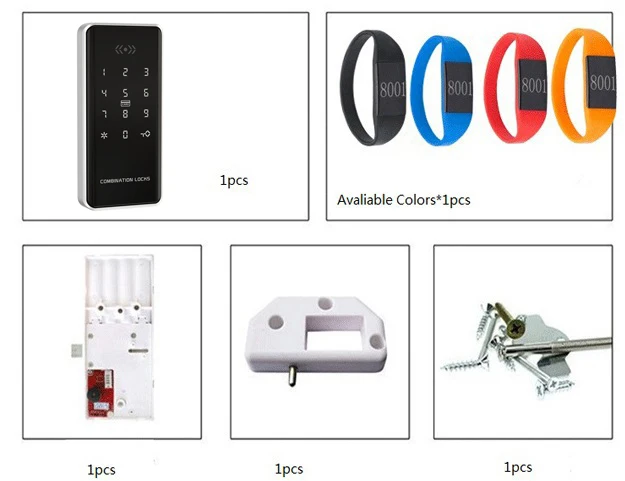 TTlock App Keyless Digital Access Control Keypad Remote Unlock Cabinet Lock Drawer Sauna Electronic Lock for Lockers