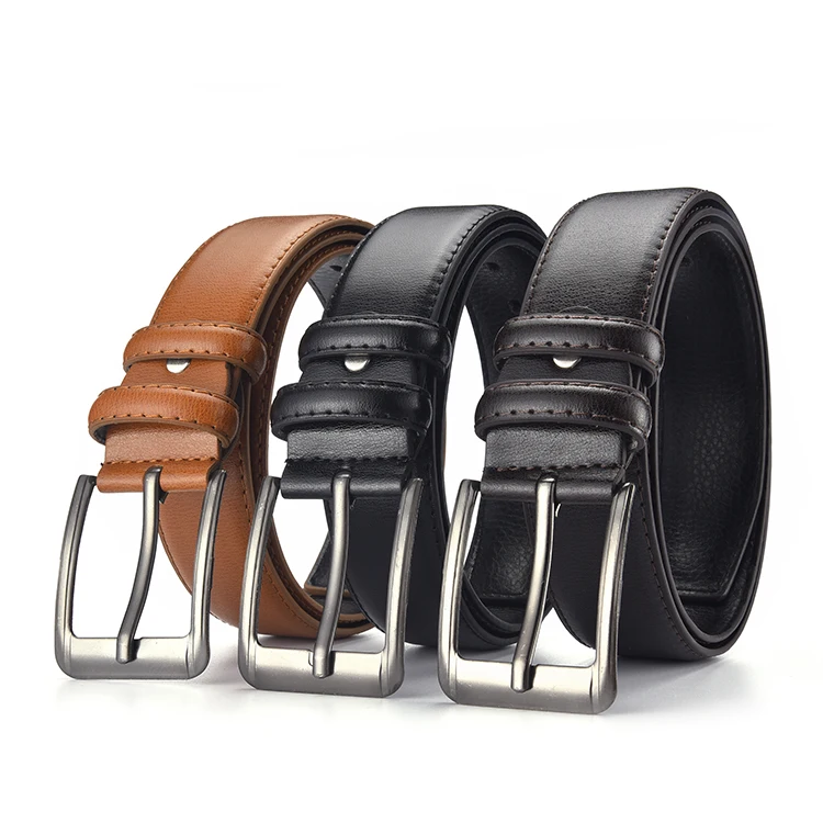 Professional Manufacture Custom Vintage Pu Leather Belt Good Quality Custom Belt Pin Buckle