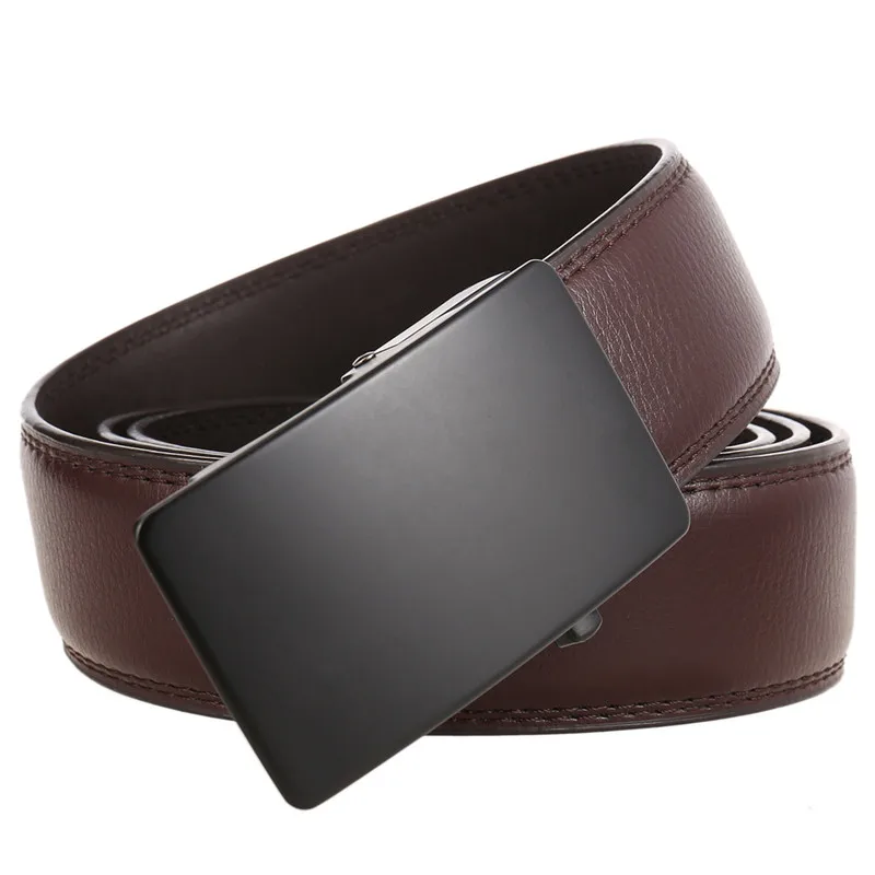 New Leather Belt Men Automatic Buckle Belts For Men fashion cowhide belt yiwu LQbelt Factory Ratchet