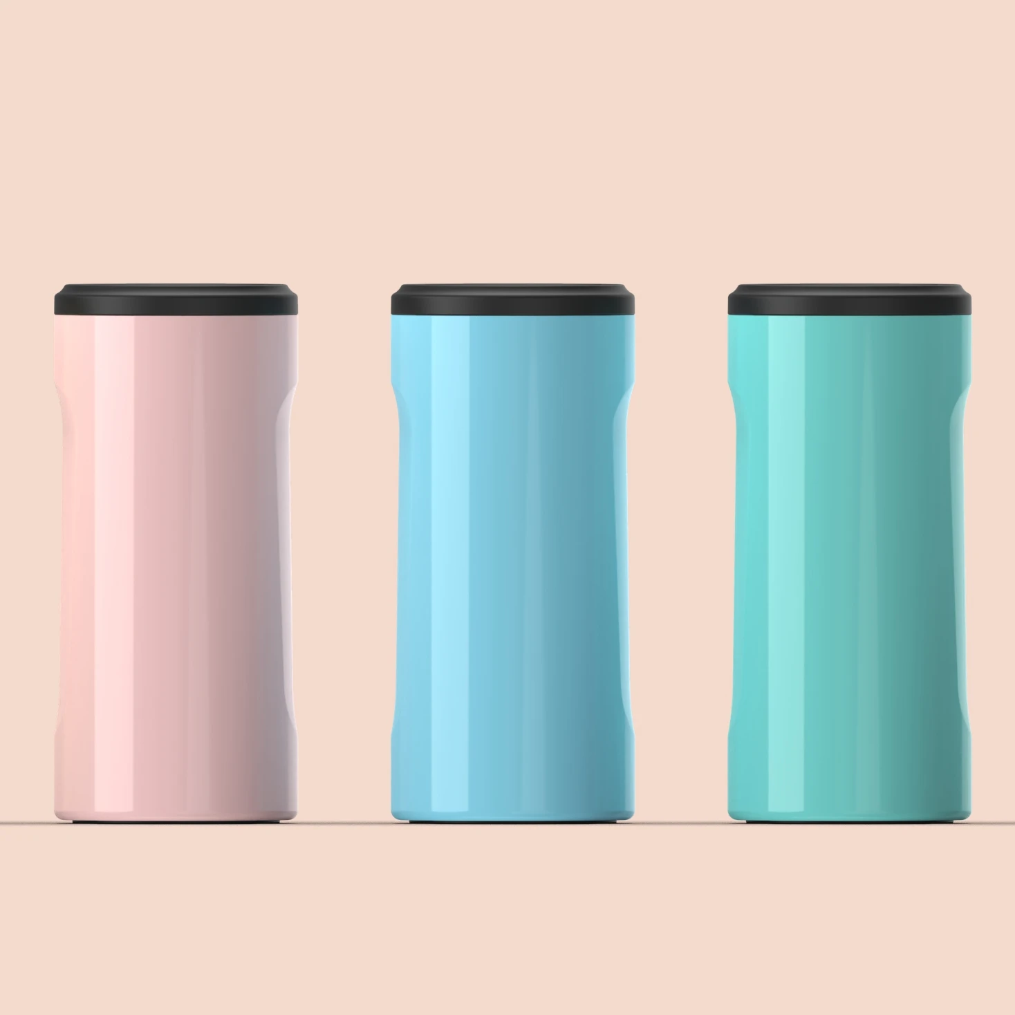 Customized Stainless Steel Double Walled Cola Can Slim Beer Can Cooler