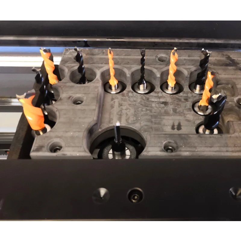 R-TUP Automatic CNC 6 Sides Boring Line Woodworking CNC Six Side Drilling Machine