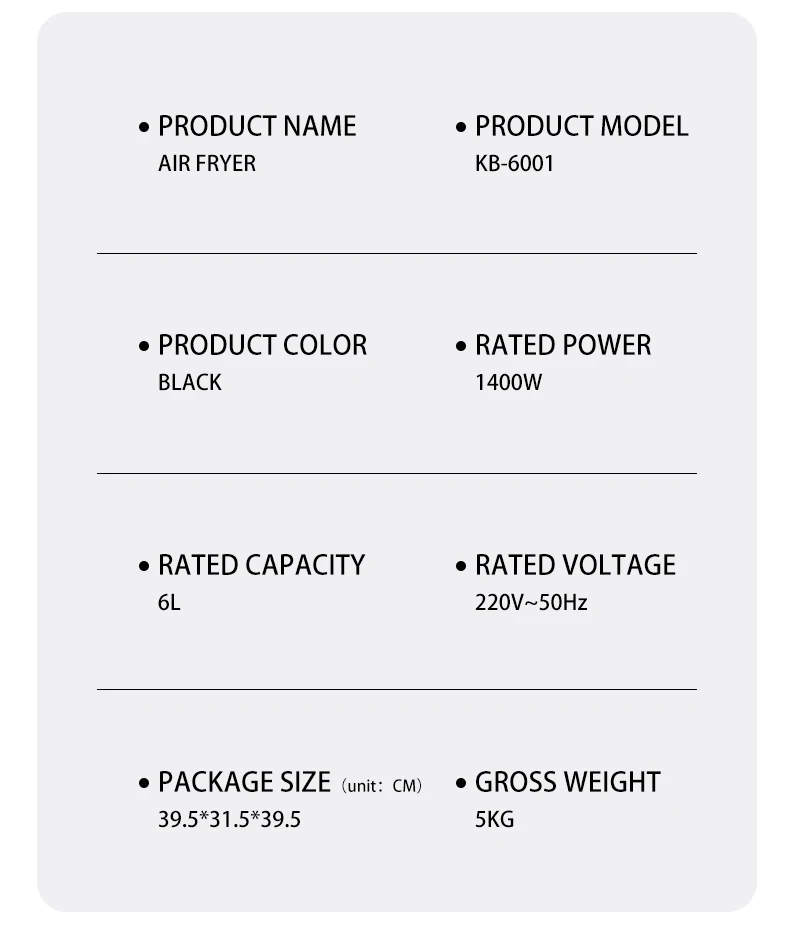 Electronic Screen Digital Display Stainless Steel Home Air Fryer with Deep and Visible air fryer  square oil-free fryer oven