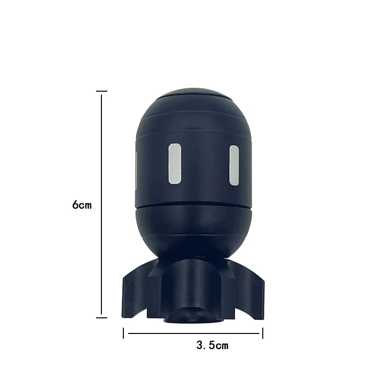 Hot Selling Brass Torpedo Bomb Shape Fidget Spinner Office Desktop Crafts Ornaments Wholesale Decompression Gyro Toys Gifts