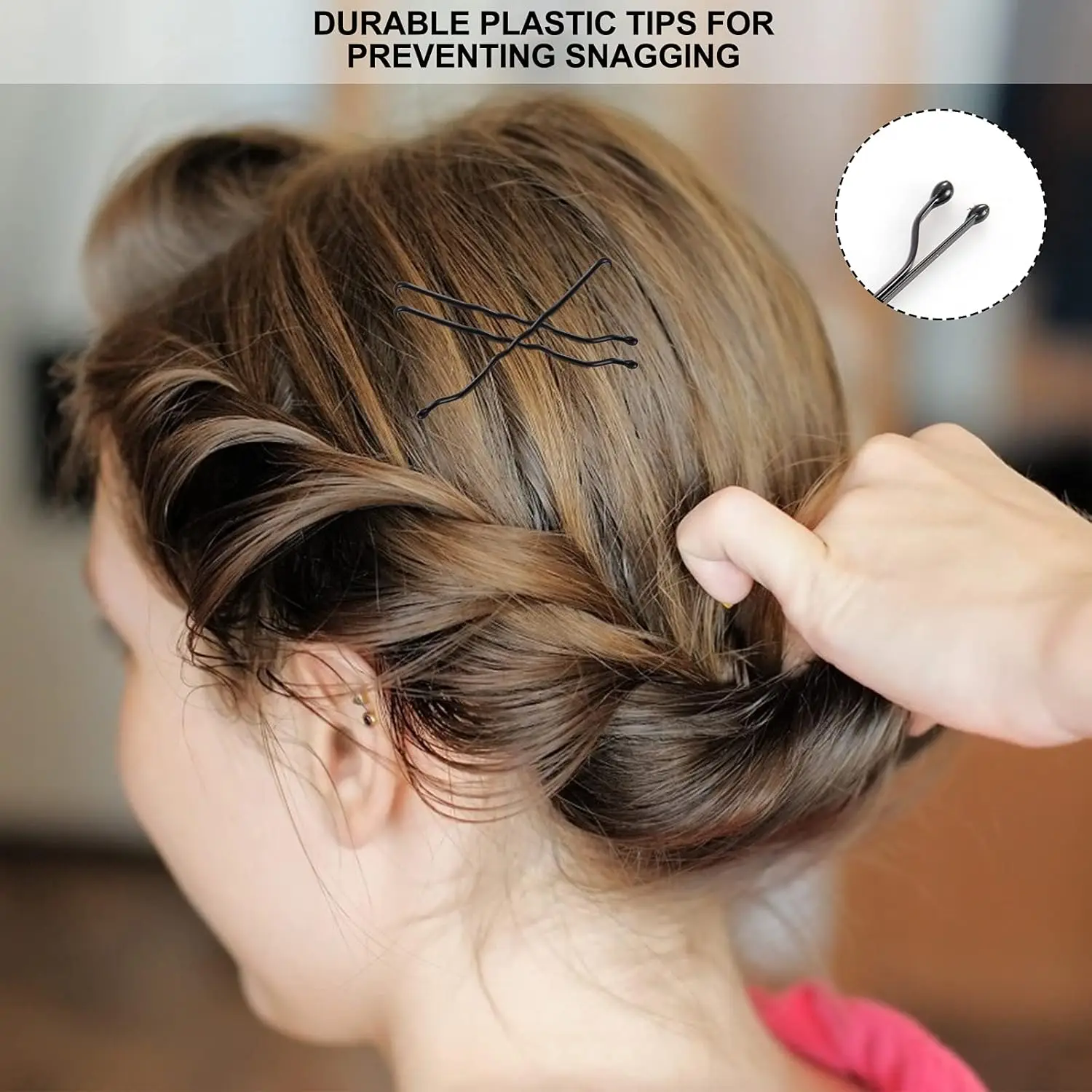 Wholesale Bobby Pins Set U Shape Clip Hair Accessories Colorful Wavy Hairpin for Girls Hairpins