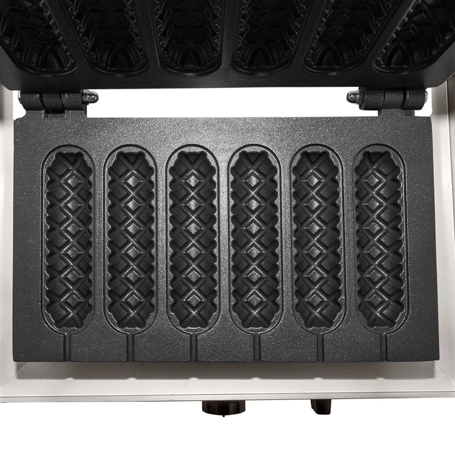 Commercial 6 Pieces Hotdog Waffle Stick Maker Stainless Steel Electric Corn Hot Dog Waffle Maker Machine