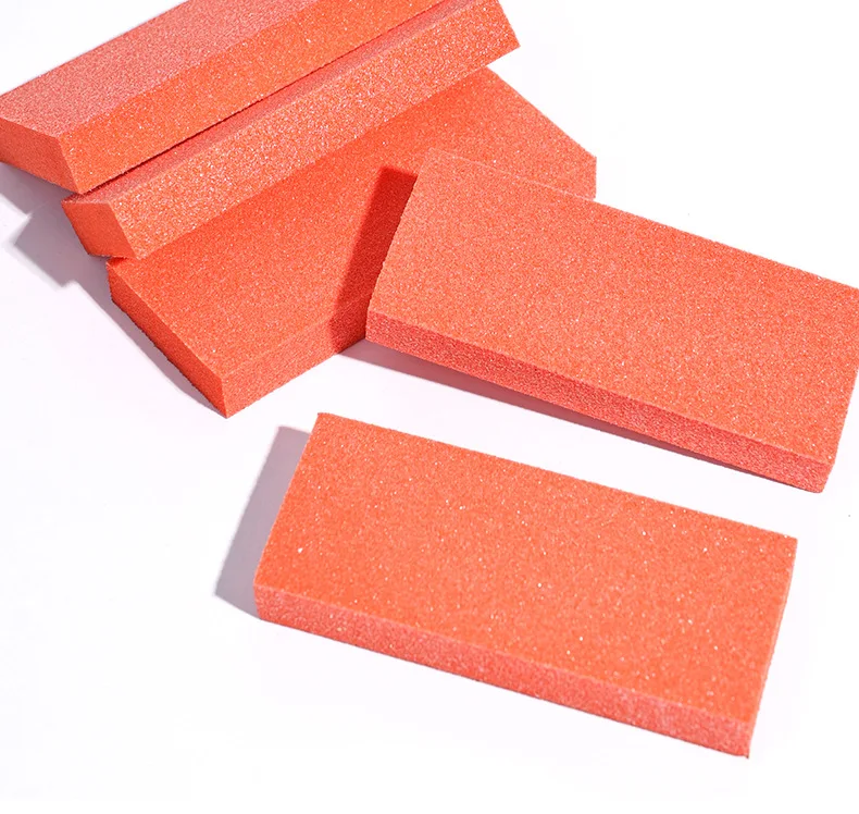 Supplies 2 Sides Nail Art Buffer Professional Fancy Elastic Sponge With Logo Block Bulk Disinfectable Nail Buffers
