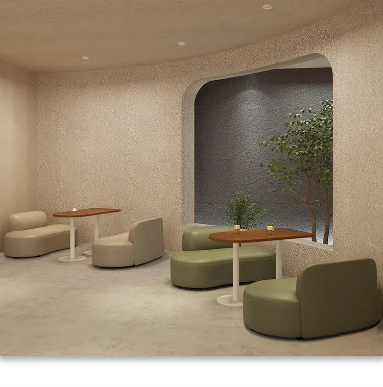 Light Luxury Cheap Coffee Shop Used Booths Seat High Back Sofa Sets Cafe Bench Seating Fast Food Restaurant Furniture For Sale