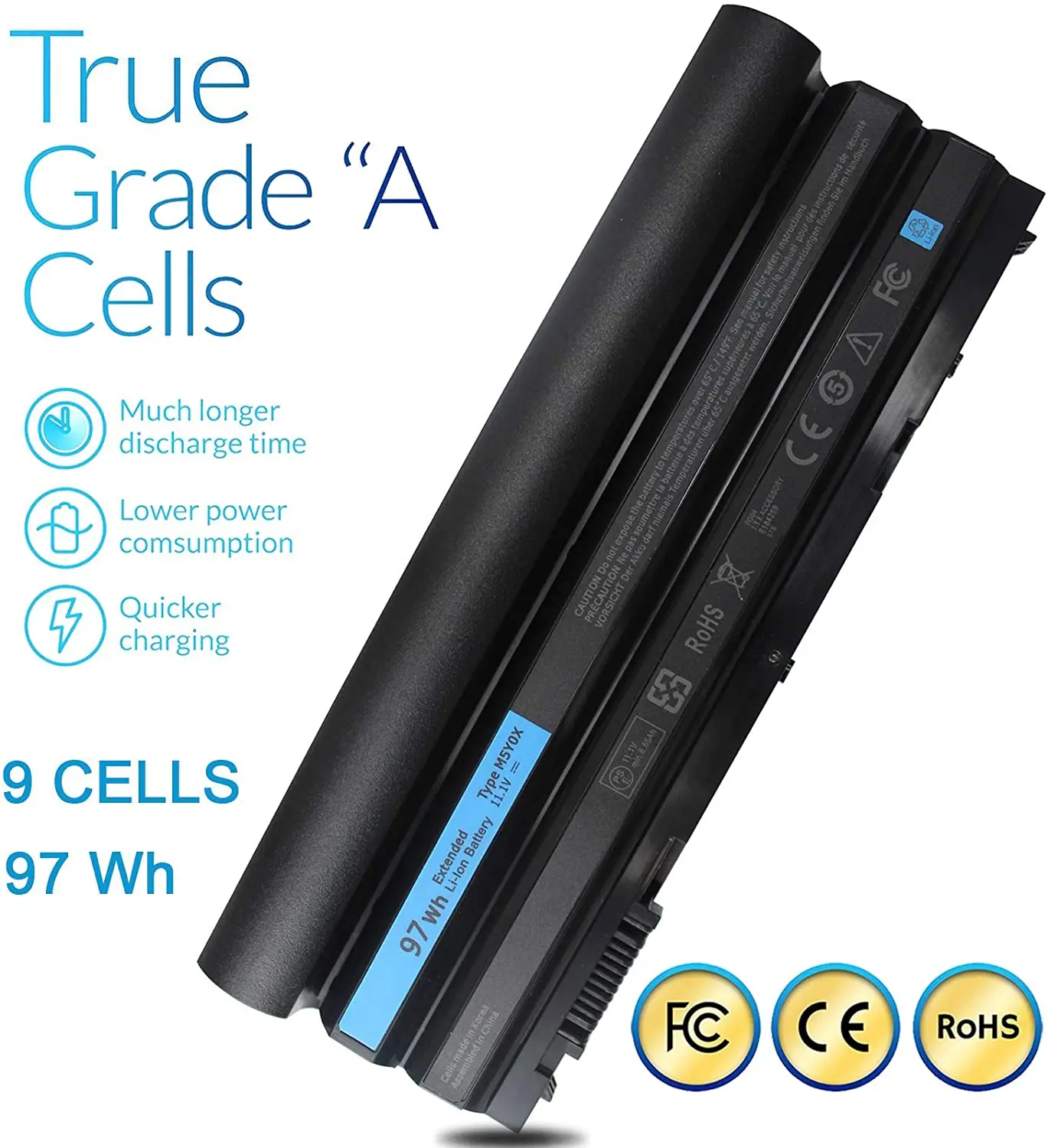 Аккумулятор для ноутбука Dell Latitude E6420, 11,1 В, 97 Вт/ч, T54FJ, M5Y0X