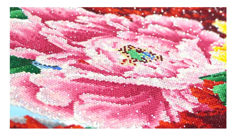 Chinese Style Flower Diamond Painting 5D Full Drills Diamond Painting