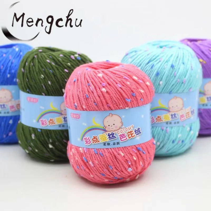 china fancy baby yarn 50 grams color point blend cotton acrylic yarn for sweater knitting