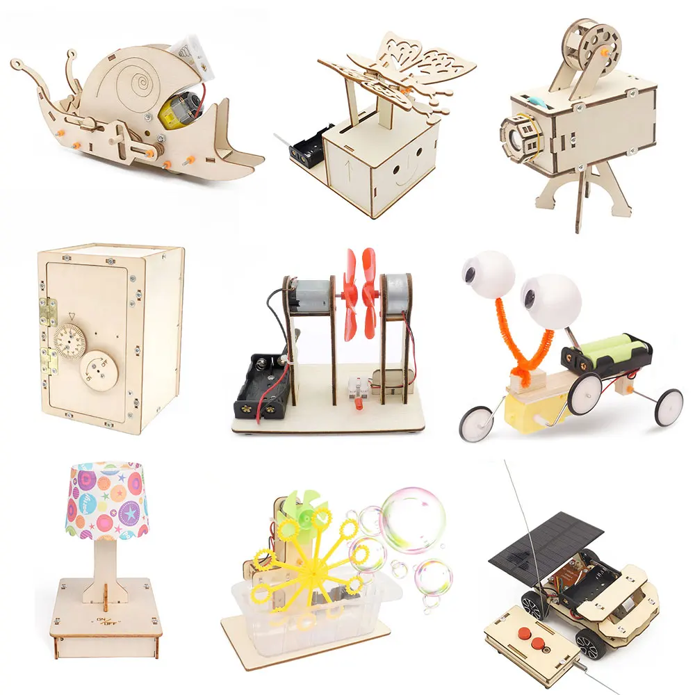 New DIY Mechanical Lock Box For Kids School Project Science experiment Kit Stem Educational Creative Technology Mechanical Toys