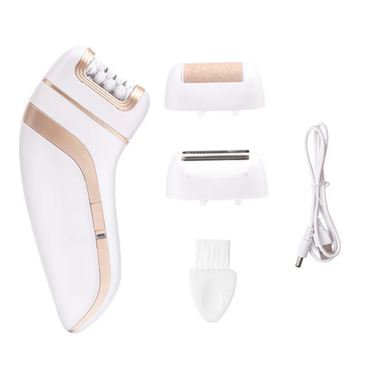 3 in 1 electric lady shaver, foot callus remover electric , multifunction home use professional  lady epilator