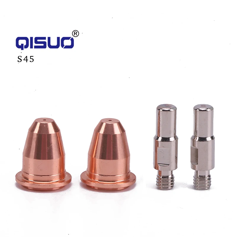 Regular Plasma Cutter Cutting Torch Consumables Parts S45 PR0010 Electrode and PE0106 nozzle Accessory For Trafimet S45 Torch