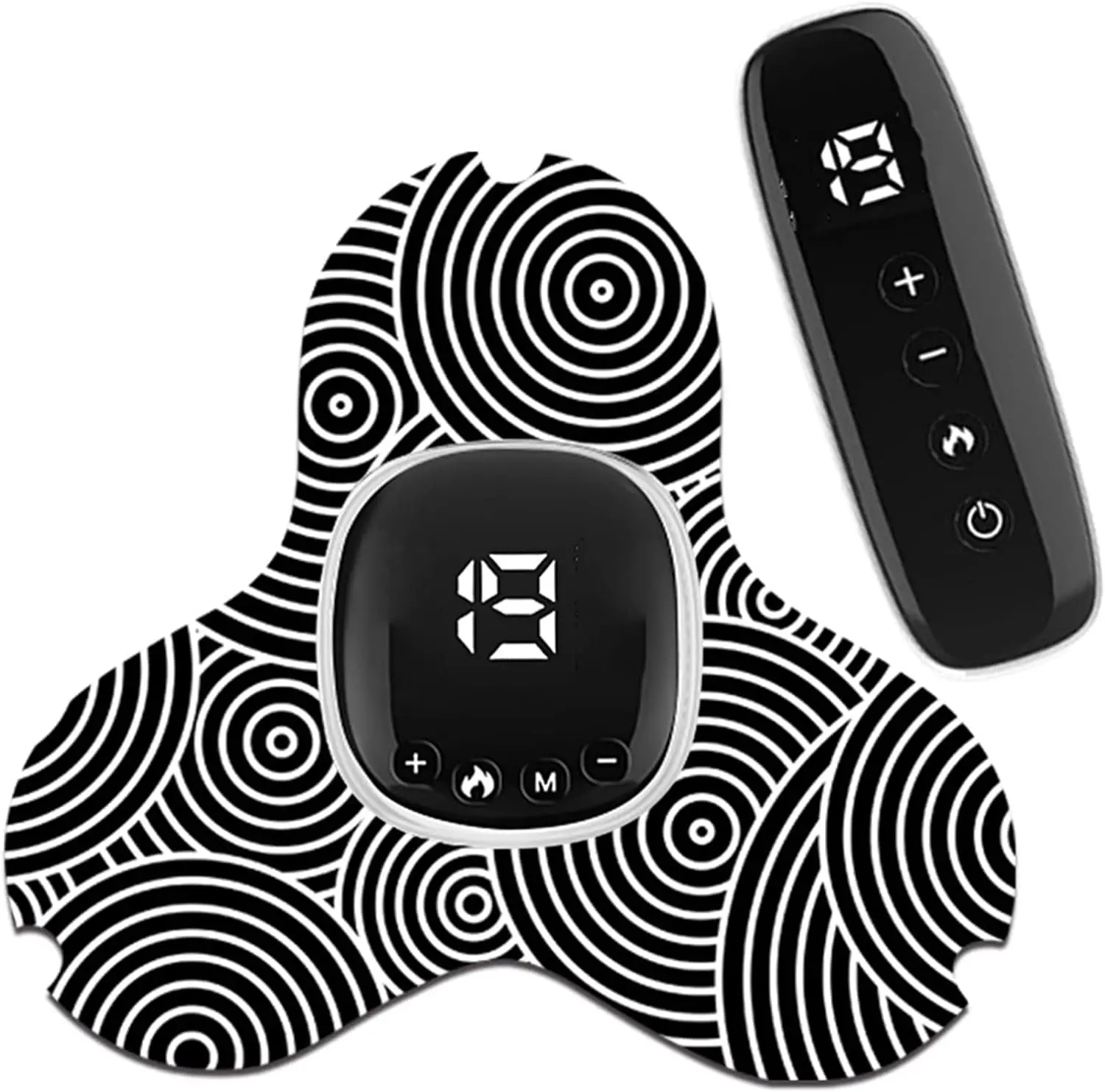 EMS Lymphatic Drainage Massage Pad Remote control version,EMS microcurrent Mini Massage Device with heating function,Pain Relief