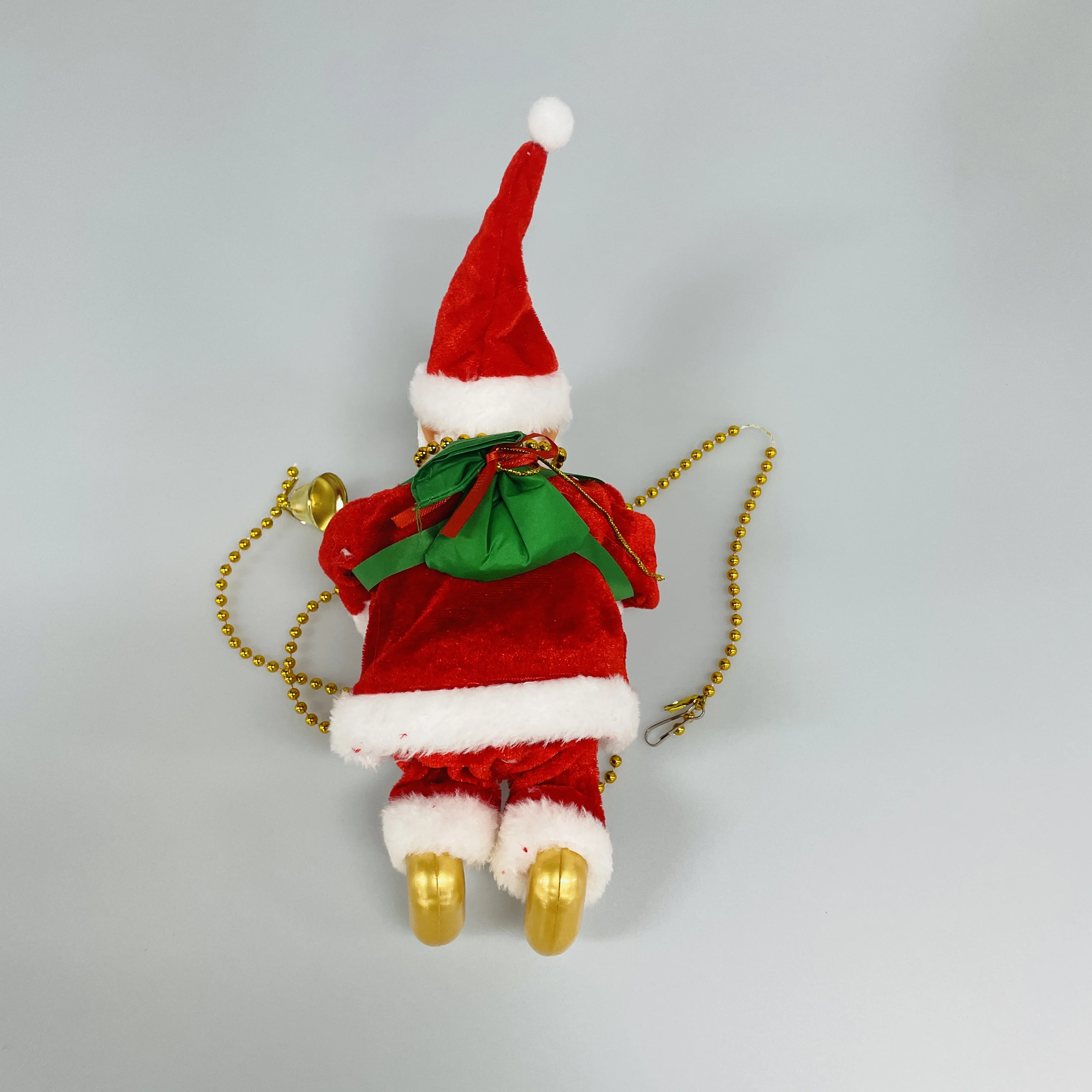 2024 Hot Selling Christmas Decorations Toy Electric Climbing Ladder Santa Claus Christmas Gifts Santa Claus Climbing the Chimne