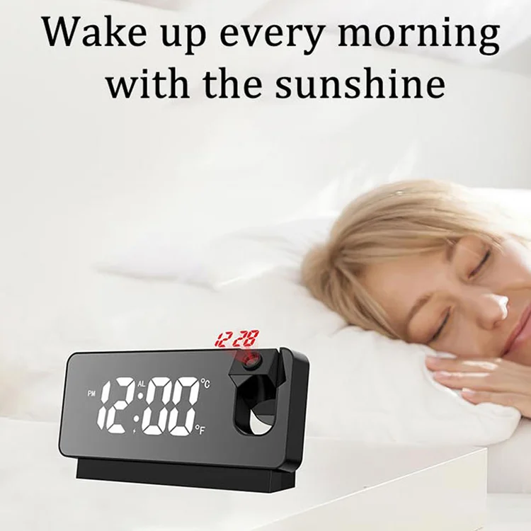 Digital Projection Alarm Clock Usb Led Light Source Analogue Projection Clock