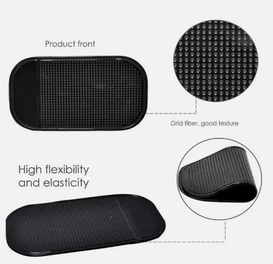 Car Anti Slip Slide Sticky Dashboard Mat Non-Slip Pad GPS Phone Coins Holder Phone Holder Keys