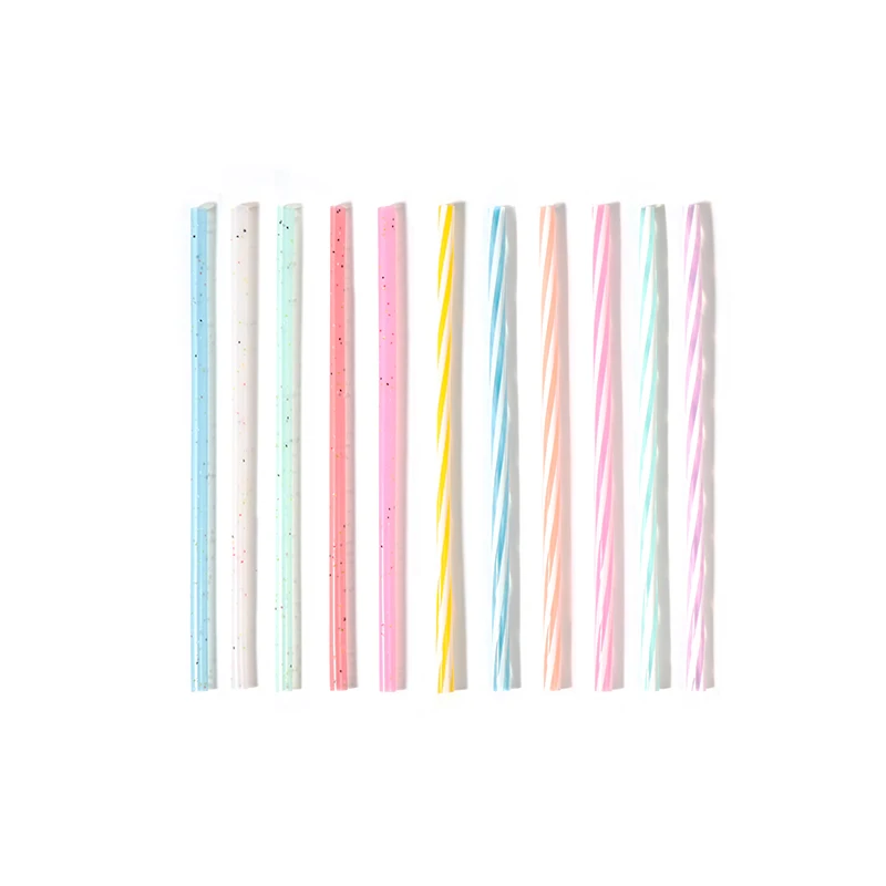 Manufacturer BPA Free Custom Reusable Collapsible Silicone drinking  Straws for biodegradable