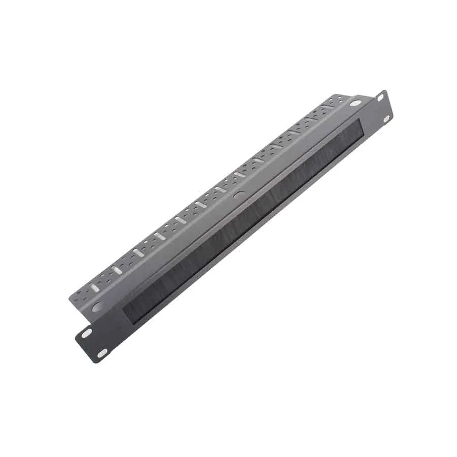 19' 1U Brush Panel Rackmount Network Cabling Cable Managerr