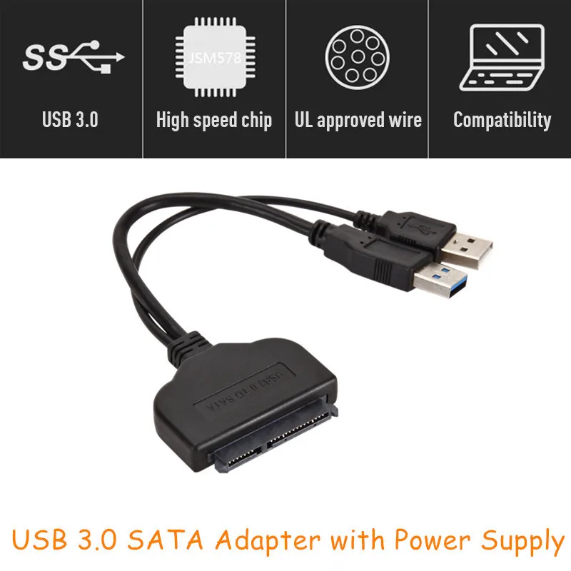  2 в 1 кабель USB 3 0 для SATA 7 + 15 Pin 22 5 