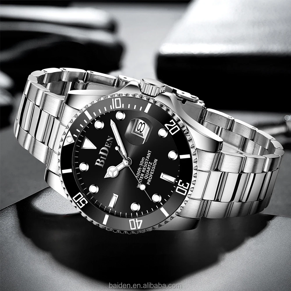 Luxury watch 2022 mens style Guangzhou watch market wholesale men classical date custom watches