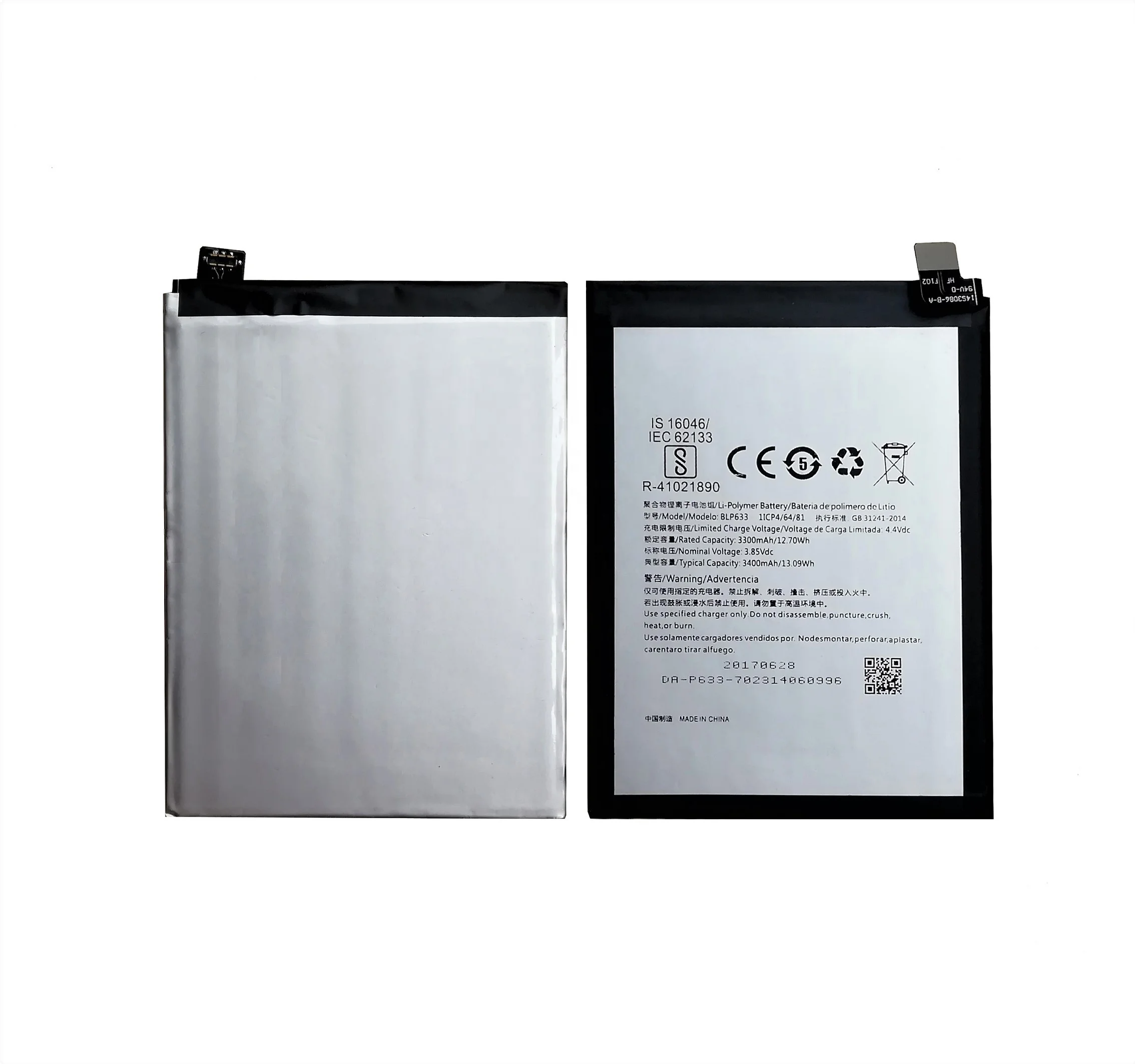 
3400mAh mobile phone battery BLP633 for OnePlus One Plus 3T Three T A3010 li-ion lithium batteries 