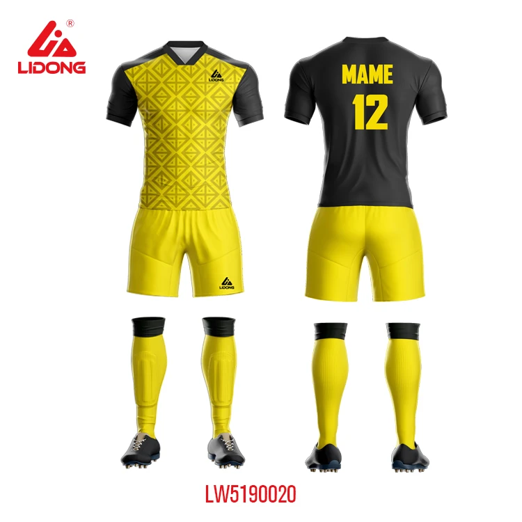 Custom Brand Logo Design Sport Wear Soccer Kit Tracksuit Full Sublimation Set Football Kit or Cutsew Sportswear
