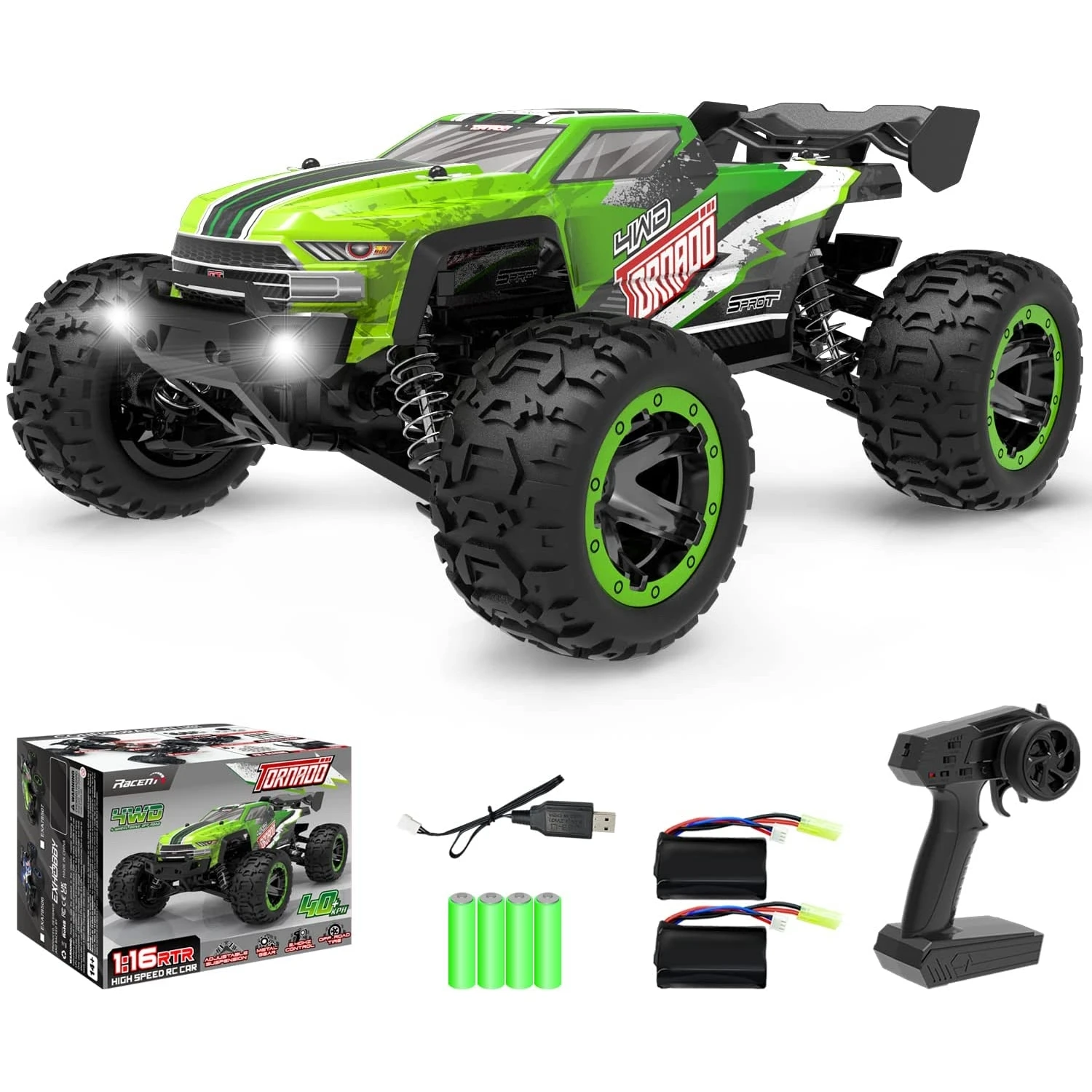 Off-Road Truck Racing Car RC Car 4WD 1/16 Scale  RTR High Speed Car Vehicle Christmas Gift