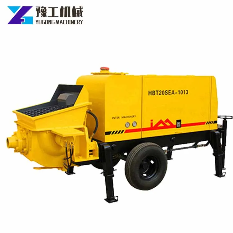 Diesel 20m3 Concrete Pump Machine 250m Horizontal 120m Vertical Conveying Distance Mini Concrete Conveying Pumps