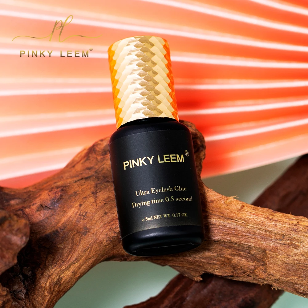 Pinky Leem Fabulous Water And Oil Proof 0.5 Sec Lash Adhesive Humidity 45-55 Black Power Lash Adhesive